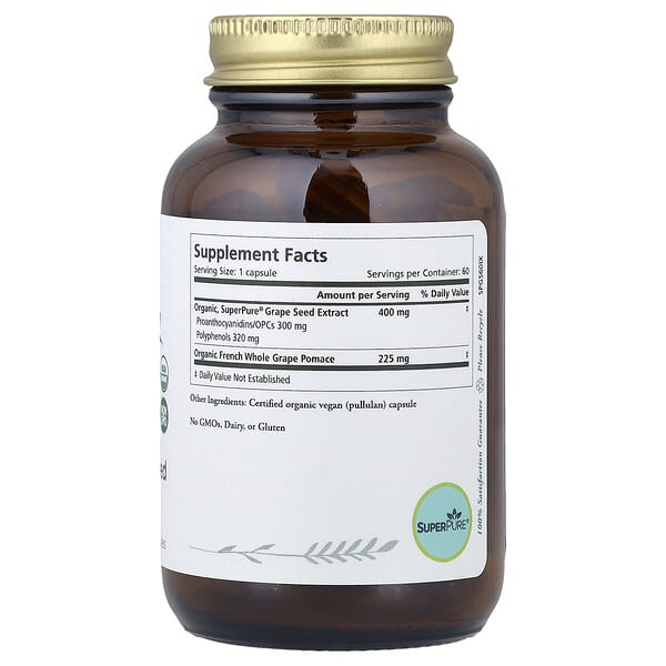 Alternative view of Pure Synergy, SuperPure® Grape Seed, 60 Capsules