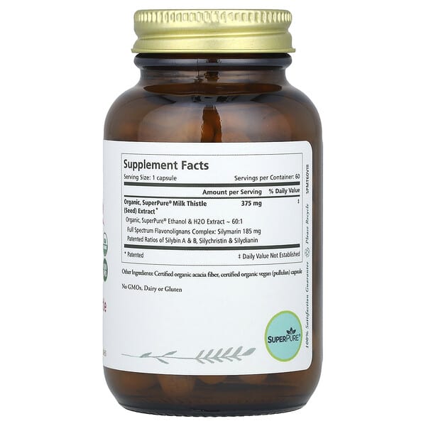 Alternative view of Pure Synergy, SuperPure® Milk Thistle, 60  Capsules