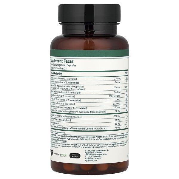 Alternative view of Qualia, NAD+®, 42 Capsules