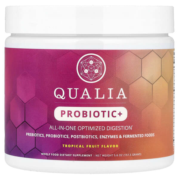 Qualia, Probiotic+, Tropical Fruit, 5.6 oz (157.5 g)