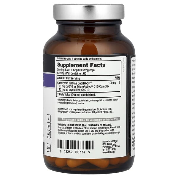 Alternative view of Quality of Life, CoQ10-SR®, 100 mg, 60 Vegicaps