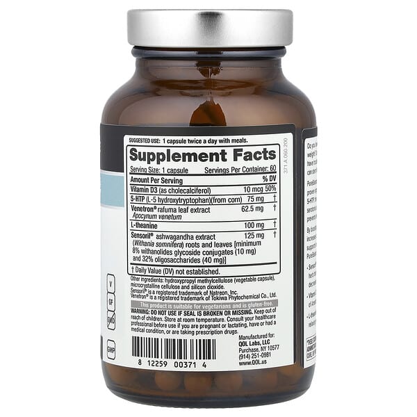 Alternative view of Quality of Life, PureBalance™ Serotonin, 60 Capsules