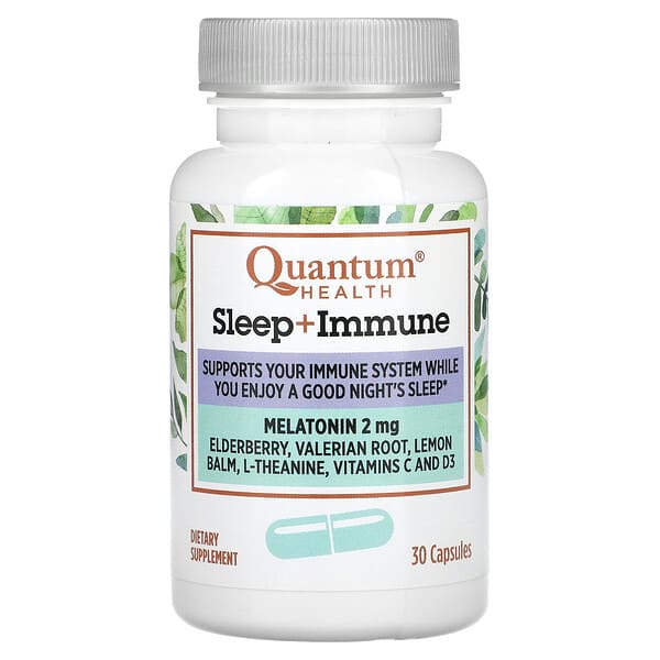 Quantum Health, Sleep + Immune, Melatonin, 30 Capsules