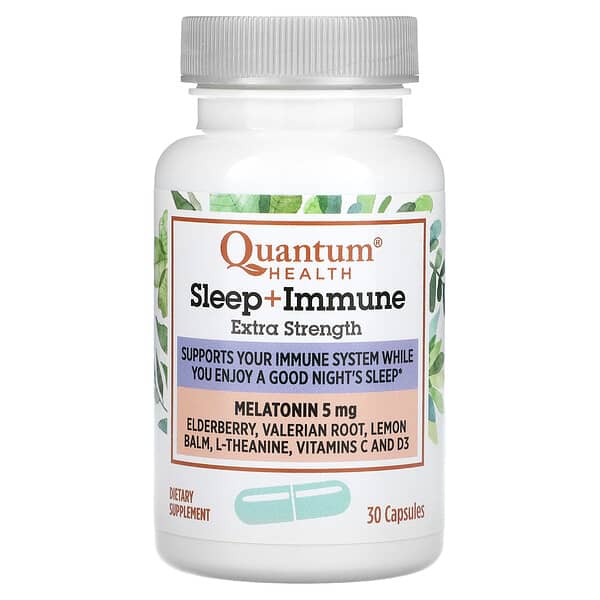 Quantum Health, Sleep + Immune, Melatonin, 30 Capsules
