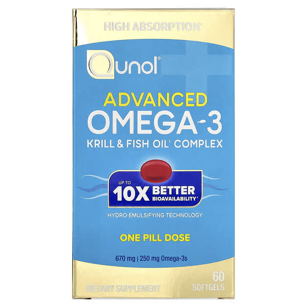 Qunol, Advanced Omega-3, 60 Softgels 3 Qunol, Advanced Omega-3, 60 Softgels