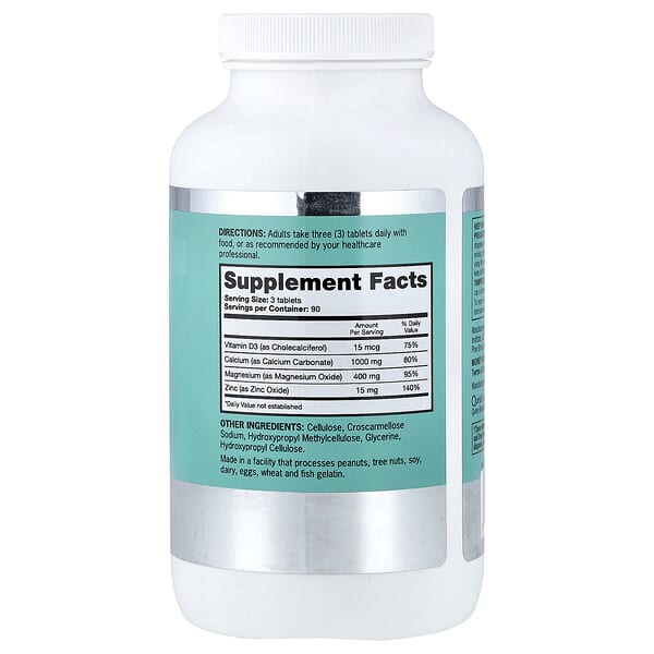 Qunol, Calcium, Magnesium, Zinc, 270 Tablets 2 Qunol, Calcium, Magnesium, Zinc, 270 Tablets - Ảnh 2