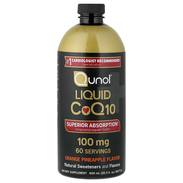 Qunol, Liquid CoQ10, Orange Pineapple, 20.3 fl oz (600 ml)