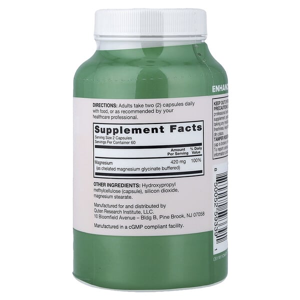 Alternative view of Qunol, Magnesium, 120 Vegetarian Capsules (210 mg per Capsule)