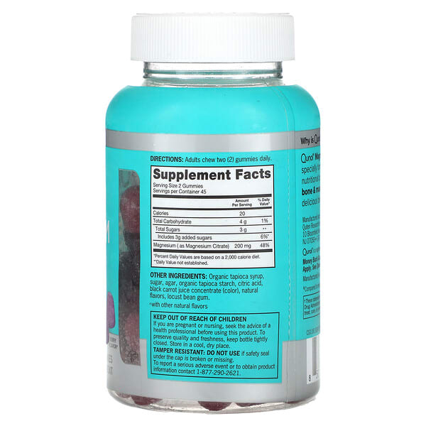 Alternative view of Qunol, Magnesium Gummies, Berry, 90 Gummies (100 mg per Gummy)