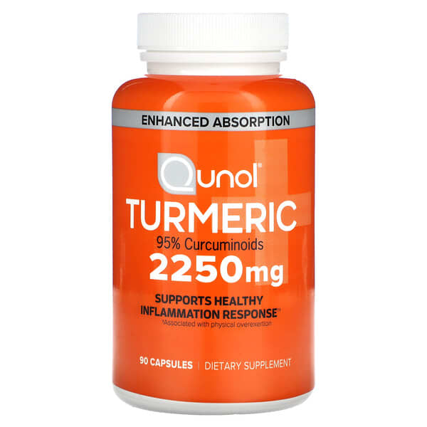 Qunol, Turmeric, 90 Capsules (750 mg per Capsule)