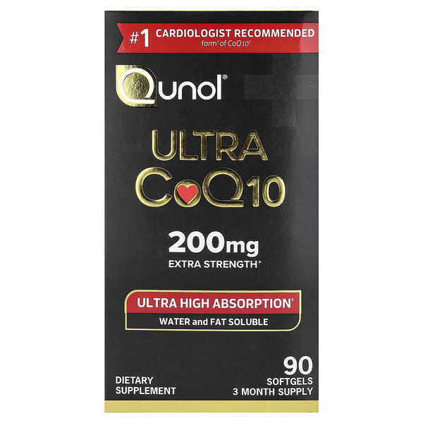 Qunol, Ultra CoQ10, 200 mg, 90 Softgels