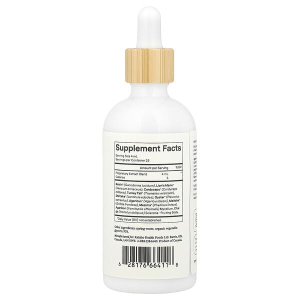 Alternative view of Rainbo, 11:11 Multi-Mushroom Tincture, Alcohol-Free, 3.4 fl oz (100 ml)