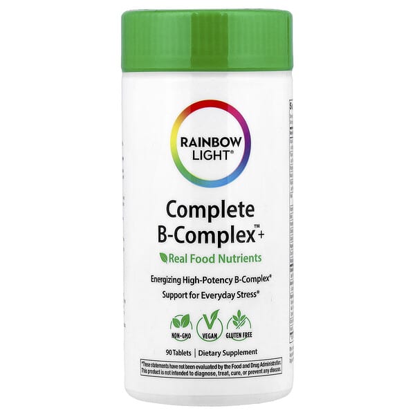 Rainbow Light, Complete B-Complex+™, 90 Tablets
