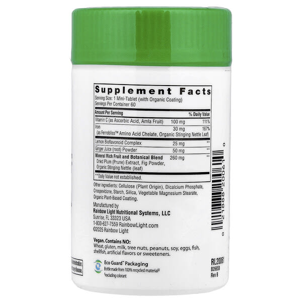 Alternative view of Rainbow Light, Complete Iron™ Mini-Tablets+, 60 Tablets
