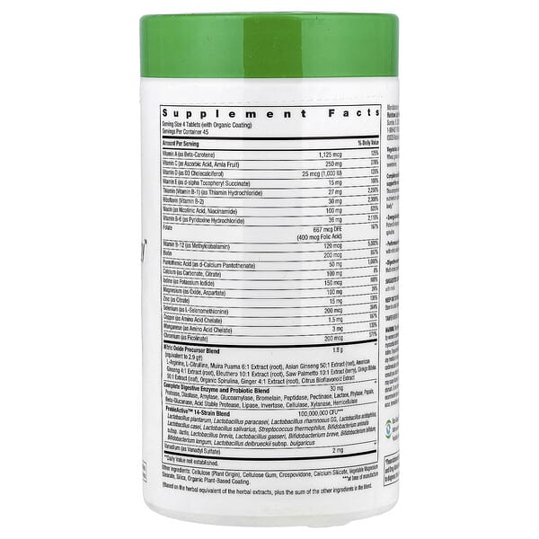 Alternative view of Rainbow Light, Performance Energy™ for Men+, 180 Tablets