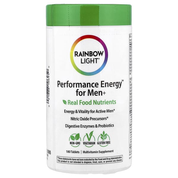 Rainbow Light, Performance Energy™ for Men+, 180 Tablets