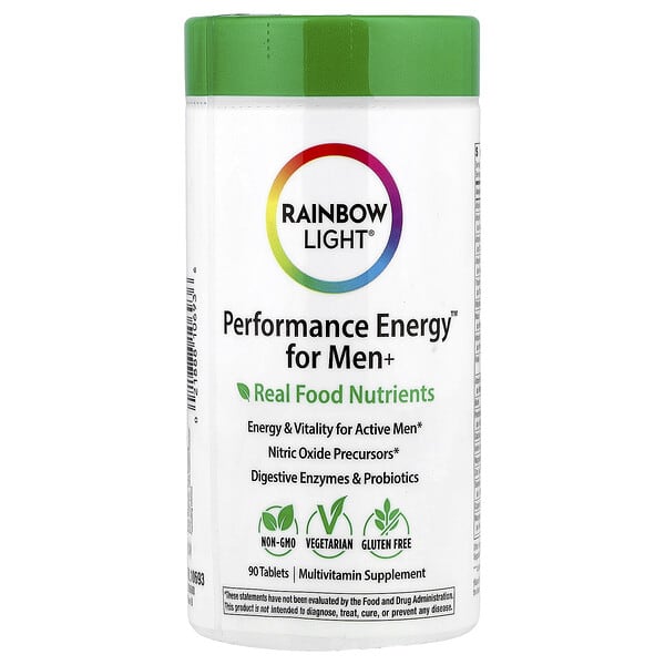 Rainbow Light, Performance Energy™ for Men+, 90 Tablets