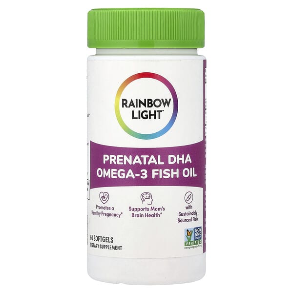 Rainbow Light, Prenatal DHA Omega-3 Fish Oil, 60 Softgels
