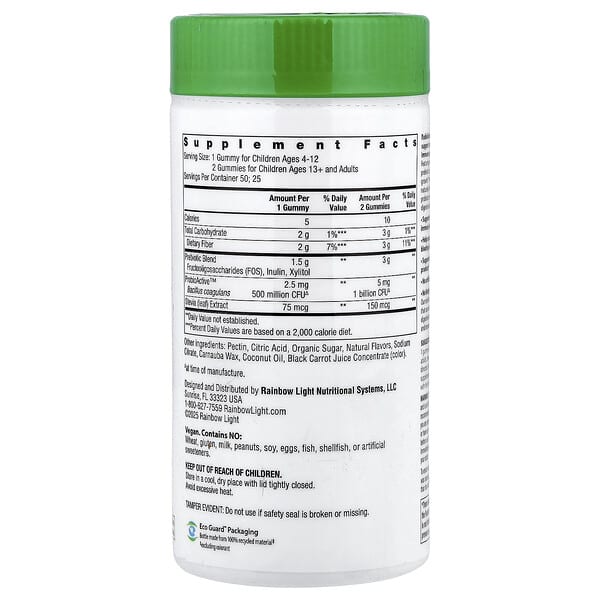 Alternative view of Rainbow Light, Probiolicious Probiotic Gummies, Delicious Berry, 50 Gummies