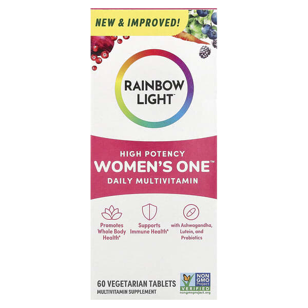 Rainbow Light, Women's One™ Daily Multivitamin, High Potency, 60 Vegetarian Tablets