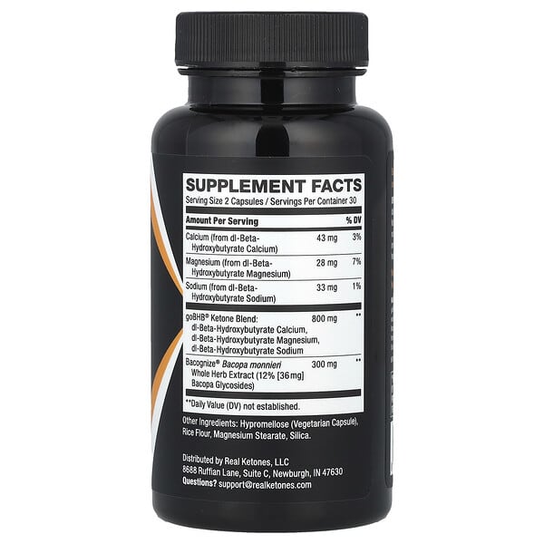 Alternative view of Real Ketones, Brain Boost, Mental Focus, 60 Capsules