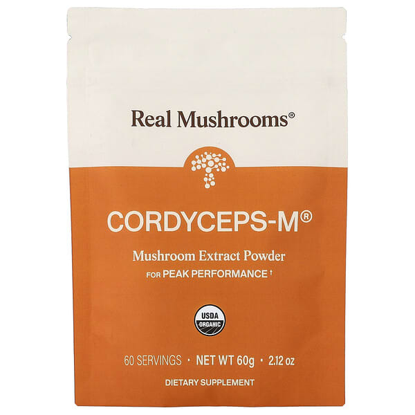 Real Mushrooms, Cordyceps-M®, Mushroom Extract Powder, 2.12 oz (60 g)