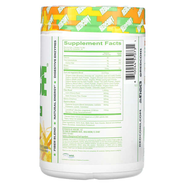 Alternative view of Redcon1, GI Juice, Supergreens Blend, Pineapple Banana, 15.13 oz (429 g)