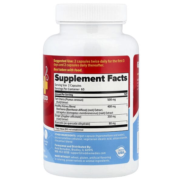 Alternative view of Redd Remedies, Gouch!, Tart Cherry & Quercetin, 120 Vegan Capsules