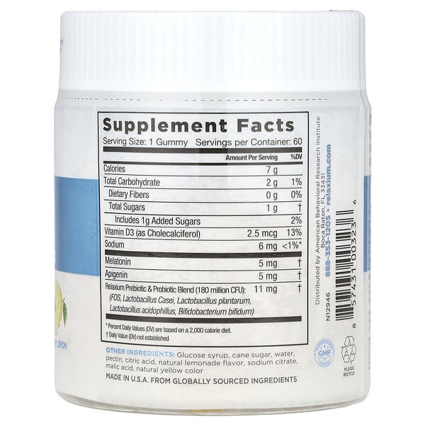 Alternative view of Relaxium, SleepQuick™ Gummies, Yummy Lemon, 60 Gummies