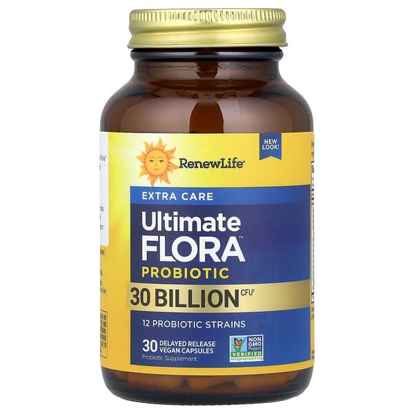 Alternative view of Renew Life, Extra Care, Ultimate Flora™ Probiotic, 30 Delayed Release Vegan Capsules