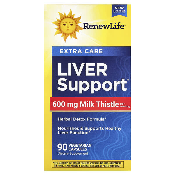 Renew Life, Liver Support, 90 Vegetarian Capsules