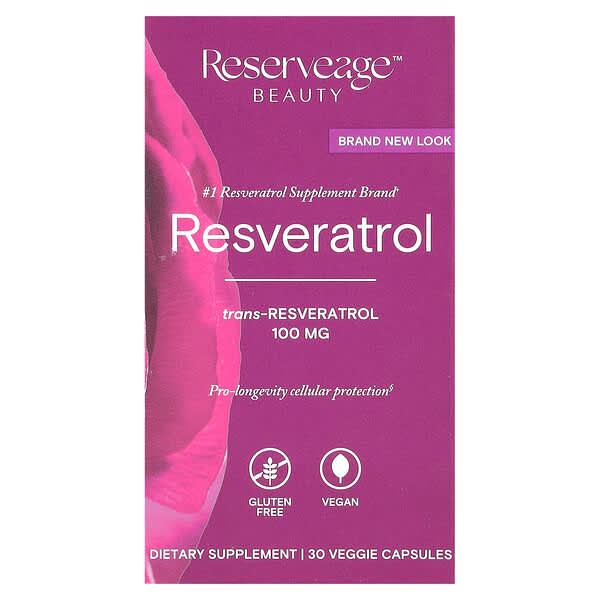 Reserveage Beauty, Resveratrol, 30 Veggie Capsules 4 Reserveage Beauty, Resveratrol, 30 Veggie Capsules