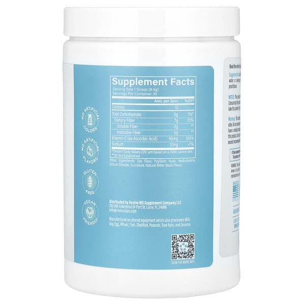 Alternative view of Revive, Fiber, Unflavored, 8.89 oz (252 g)