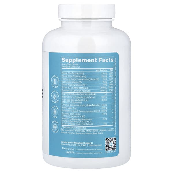 Alternative view of Revive, Glucose, 180 Vegetarian Capsules