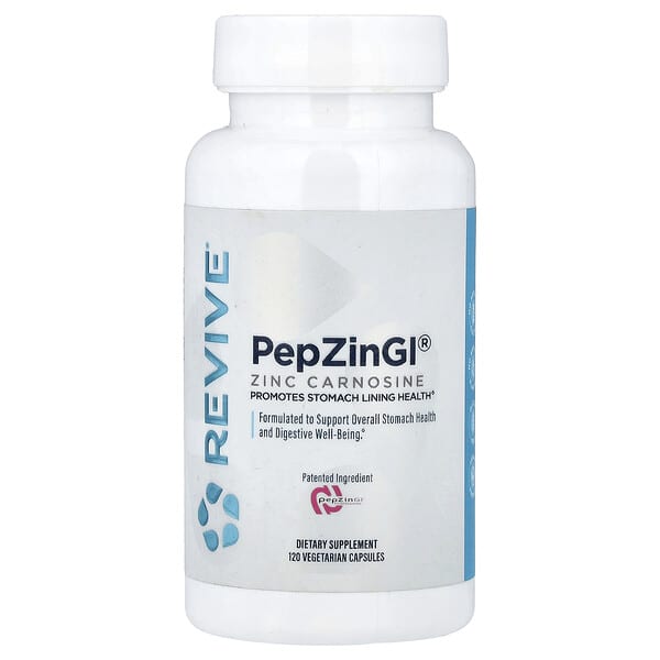 Revive, PepZinGI®, Zinc Carnosine, 120 Vegetarian Capsules