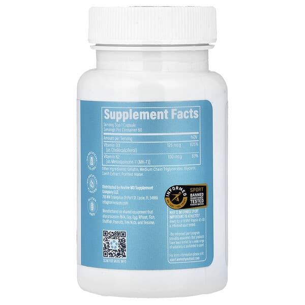 Alternative view of Revive, Vitamin K2 & D3, 60 Capsules
