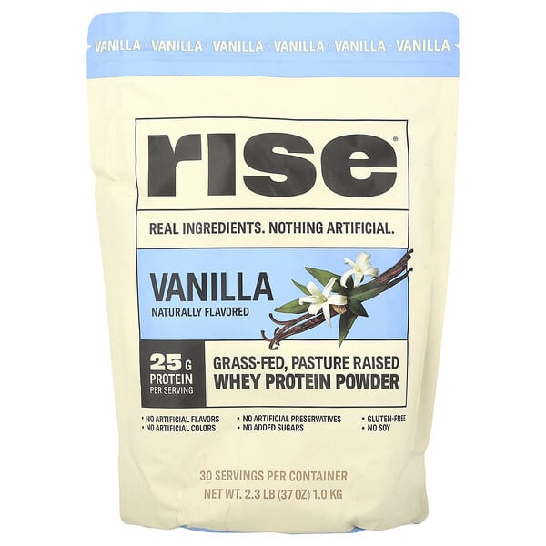 Rise Bar, Whey Protein Powder, Vanilla, 2.3 lb (1 kg)