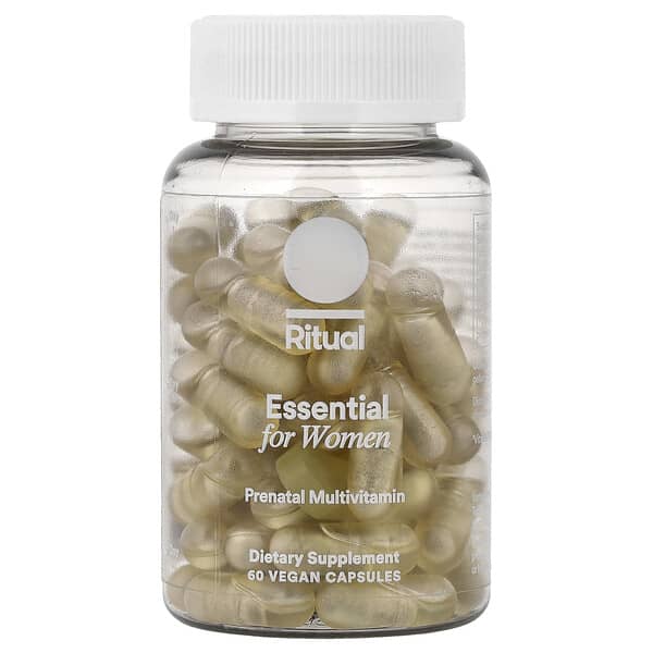 Ritual, Essential for Women, Prenatal Multivitamin, Citrus, 60 Vegan Capsules