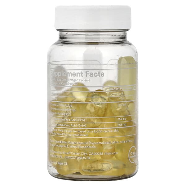Alternative view of Ritual, Omega 3, Citrus, 30 Vegan Capsules