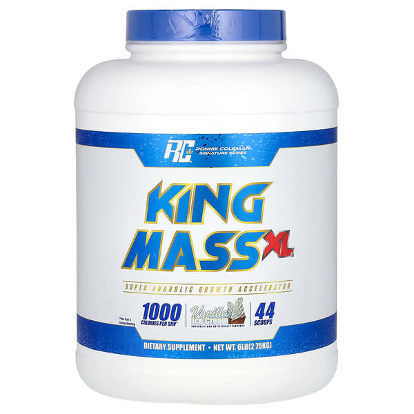 Ronnie Coleman, Signature Series, King Mass XL, Vanilla Ice Cream, 6 lb (2.75 kg) 1 Ronnie Coleman, Signature Series, King Mass XL, Vanilla Ice Cream, 6 lb (2.75 kg)