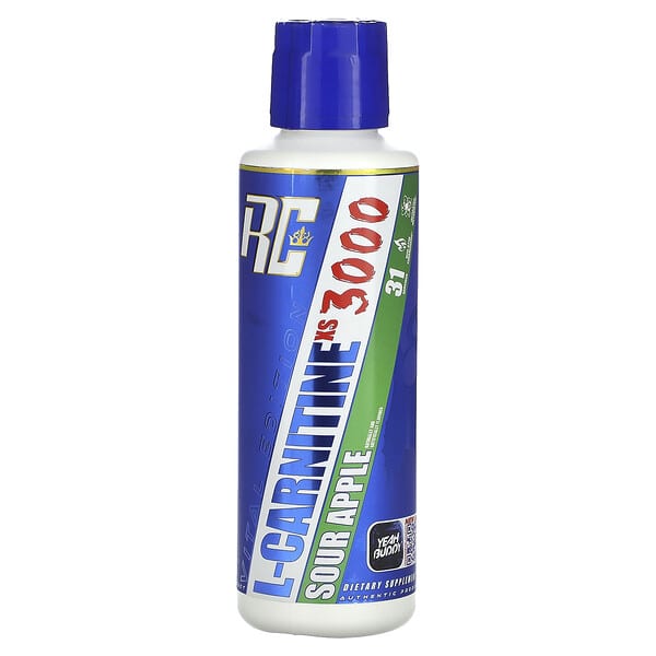 Ronnie Coleman, Vital Edition, L-Carnitine XS 3000, Sour Apple, 16 fl oz (473.28 ml)