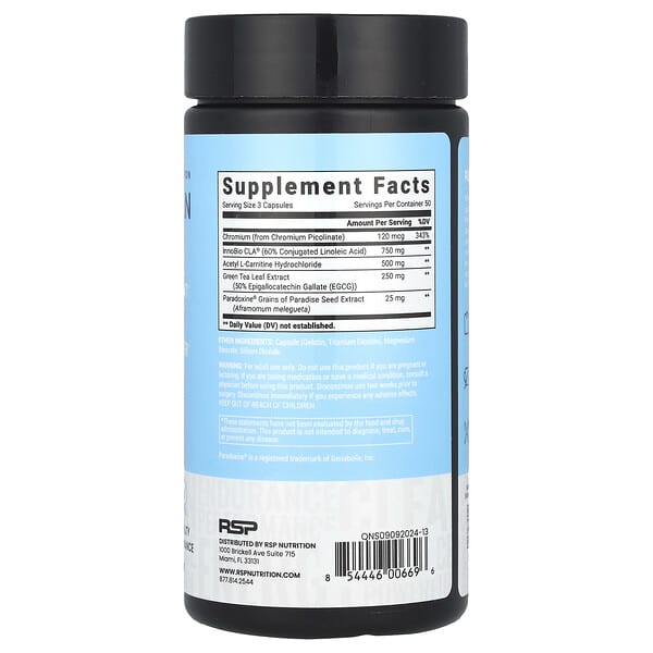 Alternative view of RSP Nutrition, QuadraLean Non-Stim®, 150 Capsules