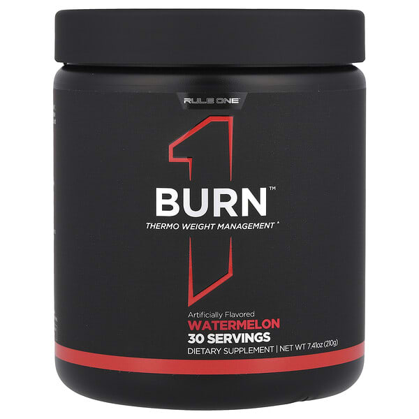 Rule One Proteins, Burn™, Thermo Weight Management, Watermelon, 7.41 oz (210 g)