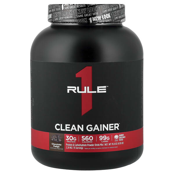 Rule One Proteins, Clean Gainer™, Chocolate Fudge, 4.93 lb (2.24 kg) 3 Rule One Proteins, Clean Gainer™, Chocolate Fudge, 4.93 lb (2.24 kg)