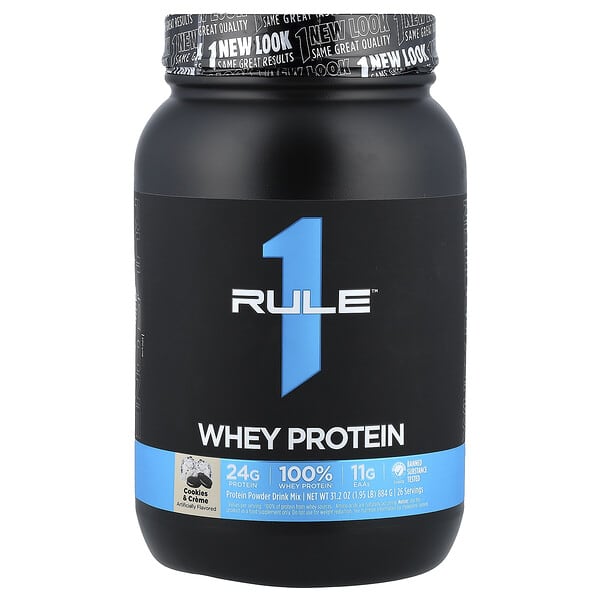Rule One Proteins, Whey Protein, Cookies & Creme, 1.95 lbs (884 g)