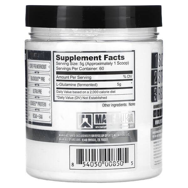 Alternative view of RYSE, Element Series, Fermented L-Glutamine, 10.6 oz (300 g)