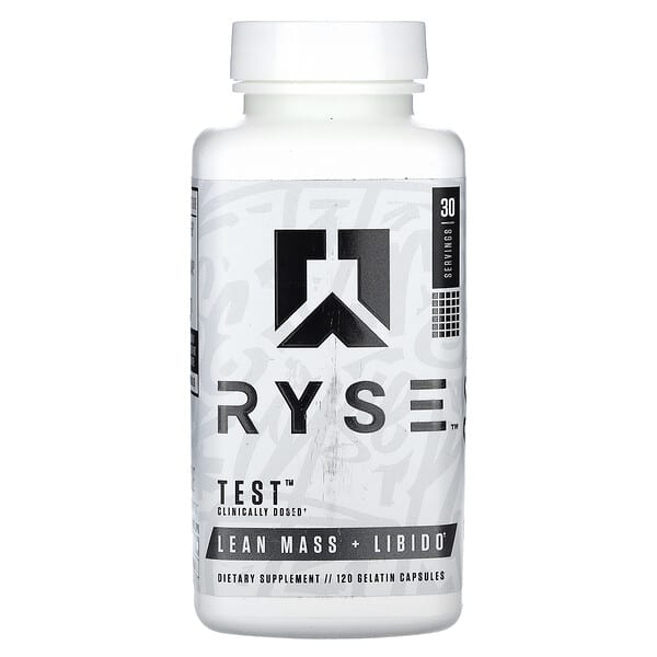 RYSE, Test, Lean Mass + Libido, 120 Gelatin Capsules