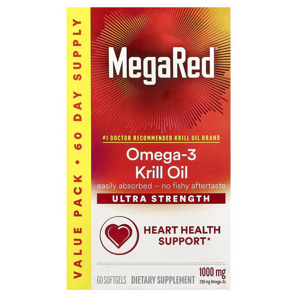 Schiff, MegaRed®, Omega-3 Krill Oil, 1,000 mg, 60 Softgels