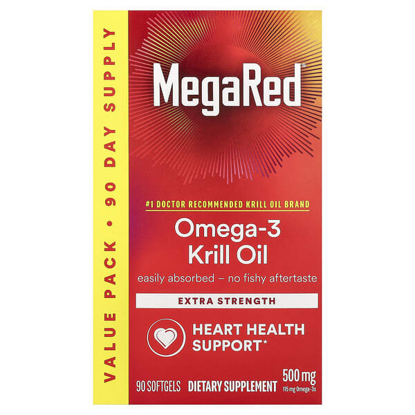Schiff, MegaRed®, Omega-3 Krill Oil, 500 mg, 90 Softgels