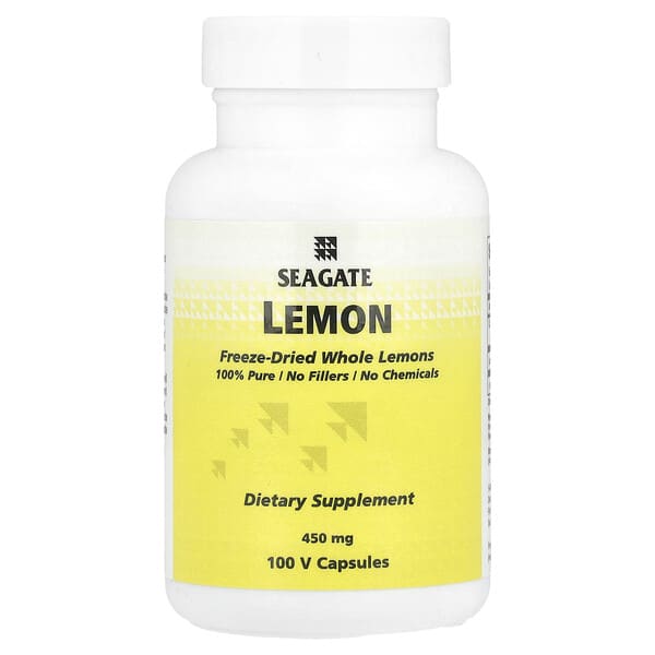 Seagate, Lemon, 450 mg, 100 V Capsules